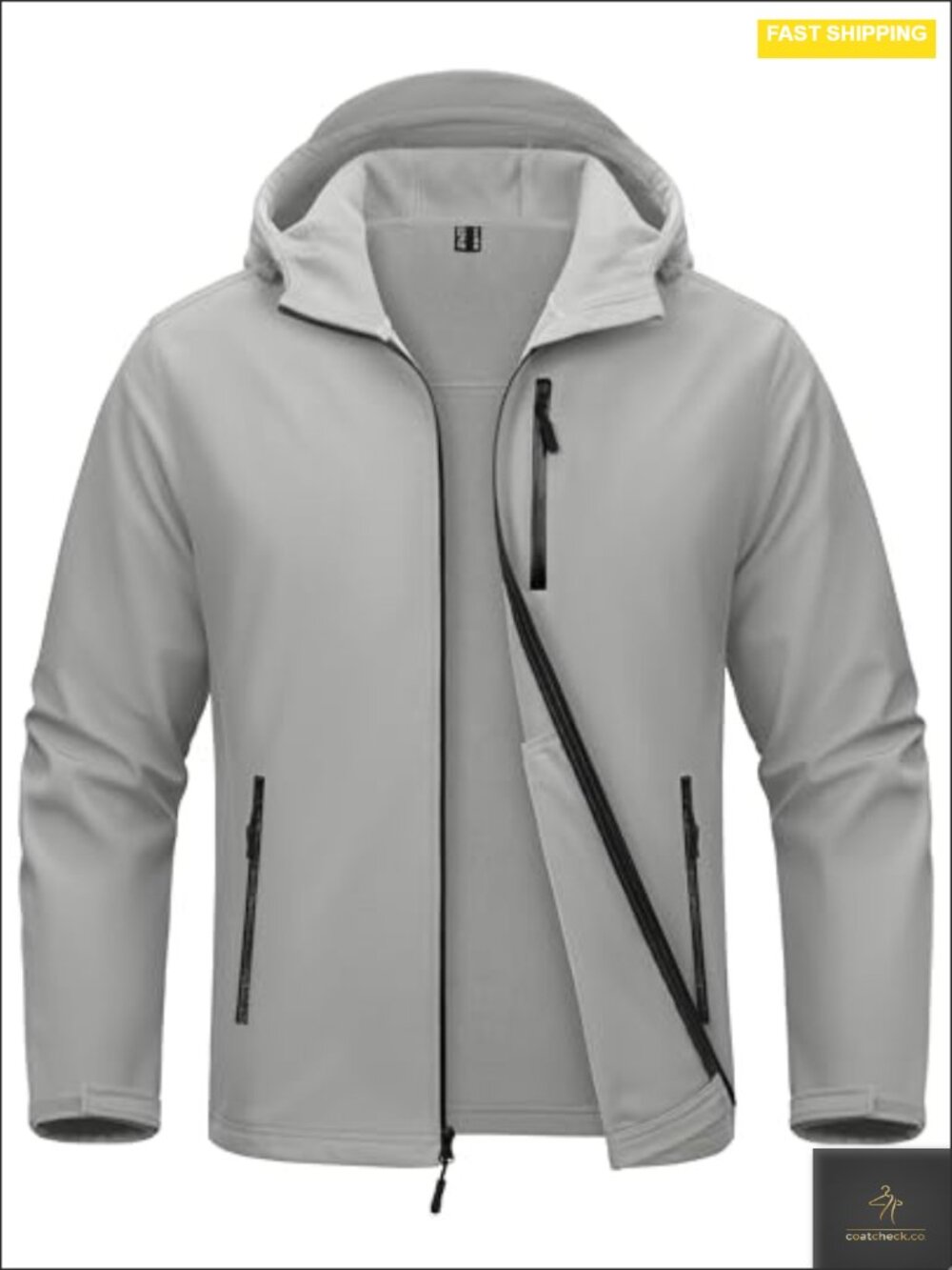 MAGCOMSEN Men's Waterproof Softshell Rain Jacket with Fleece Lining